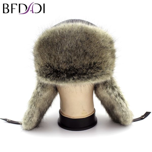 

winter warm proof trapper hat russian hat sport outdoor earflaps bomber caps for men, Blue;gray