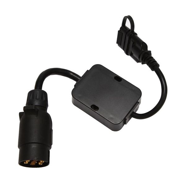 

parts trailer connector light cable converter adapter european 7-pin to american 4-pin way plug.