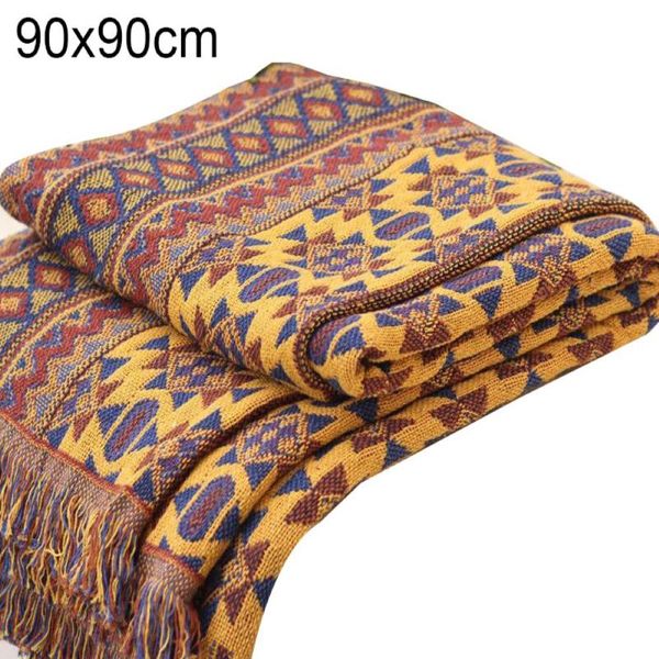 

blankets cotton woven blanket throw with fringe reversible geometric sofa towel knitted thickened couch for bed chair