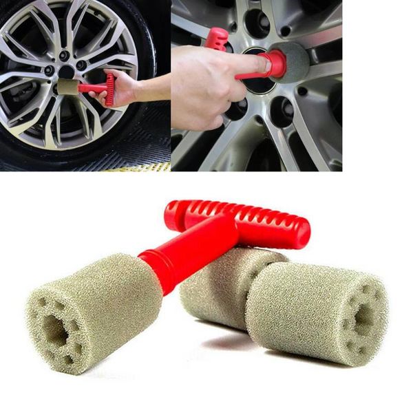 

car sponge 1pcs wheel brush kit for auto lug nut screw clean detailing tool and high quality