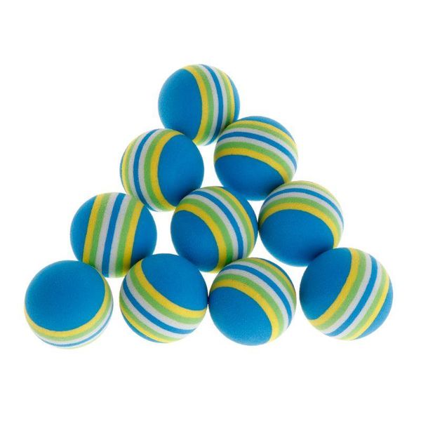 

small animal supplies 10 pcs/set rainbow ball pet toys eva soft interactive dog puppy kitten play funny colorful gifts chew balls pets produ