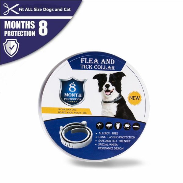 

pet dog flea and tick collar outdoor anti-flea ticks mosquitoes cat puppy adjustable 8 months long-term protection collars & leashes