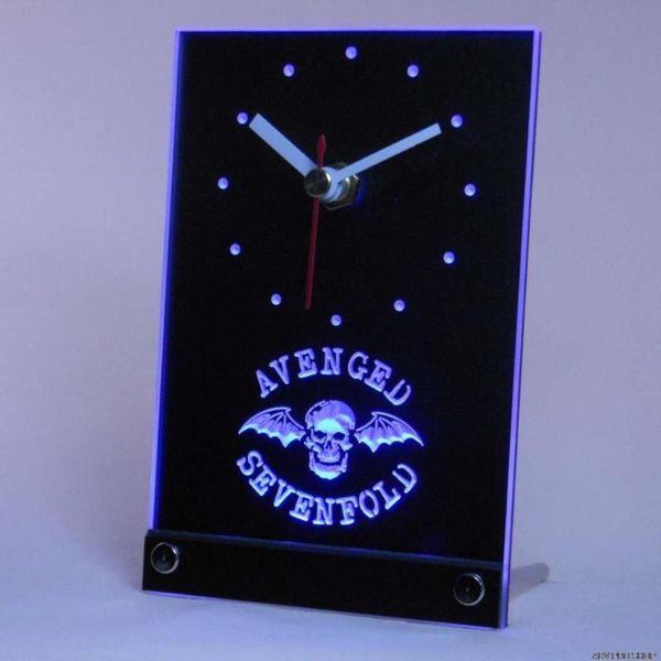 

wall clocks tnc0155 avenged sevenfold band bar table desk 3d led clock