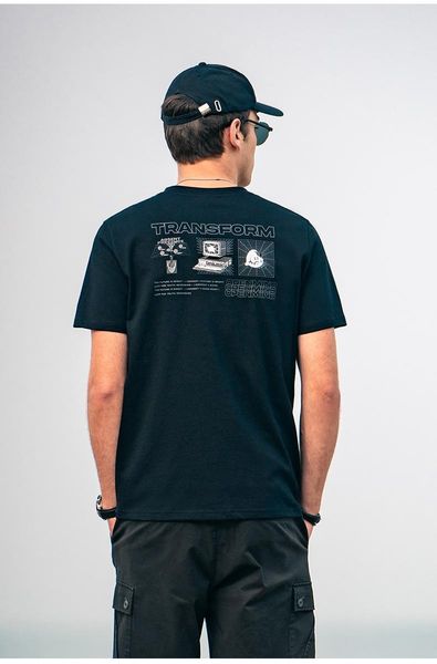 

men's t-shirts ytx940 summer products for men, simple letters, youth trend, creative back printing short-sleeved t-shirt, White;black