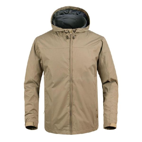 

men's jackets mannen jassen mannelijke windjack waterdicht winddicht outdoor uitloper hooded lente herfst jas casual kleding lb158, Black;brown