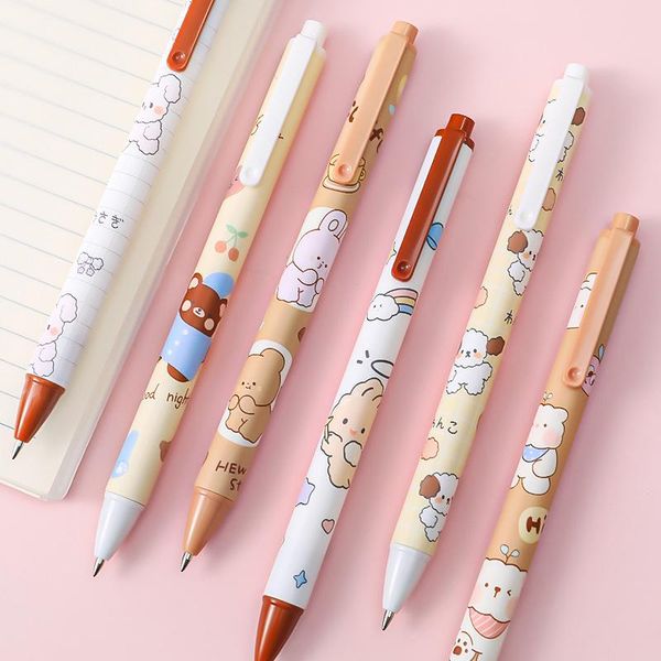 

gel pens cartoon ink set cute writing stationery office school supplies for student uy8