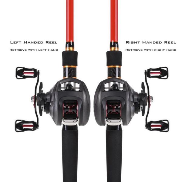 

dual brake baitcasting reel fishing gear water drop wheel right / left hand bait casting lure reels