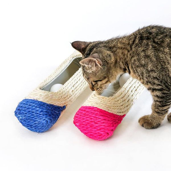 

cat toys scratcher rolling tunnel sisal ball trapped with 3 for interactive training scratching c1848 j