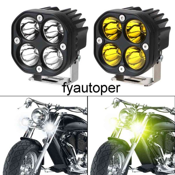 Lâmpada do nevoeiro do carro Branco / amarelo 3 polegadas LED Work Light Bar Quadrado Spotlight para 4x4 Tratores offroad Motocicleta Luzes de condução