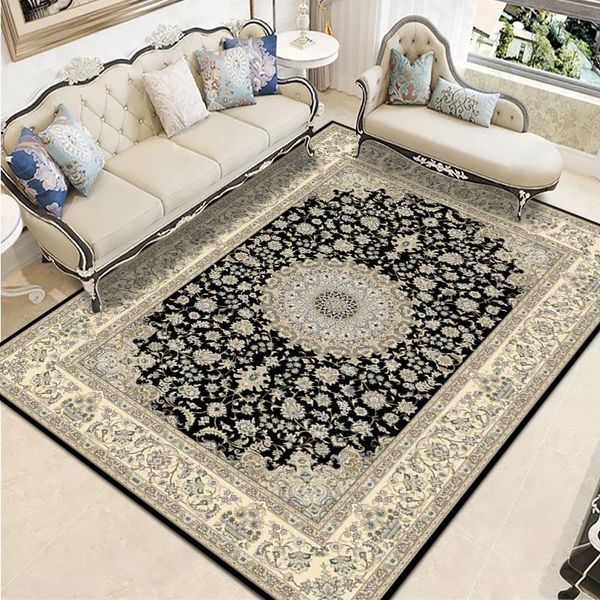 

carpets nordic printed carpet living room coffee table pad home bedroom sofa washable floor mat felt decor