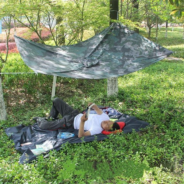 

multi function poncho outdoor tools pvc waterproof rain coat camping mat sun shelter hiking  sports clothing suit tents and shelters