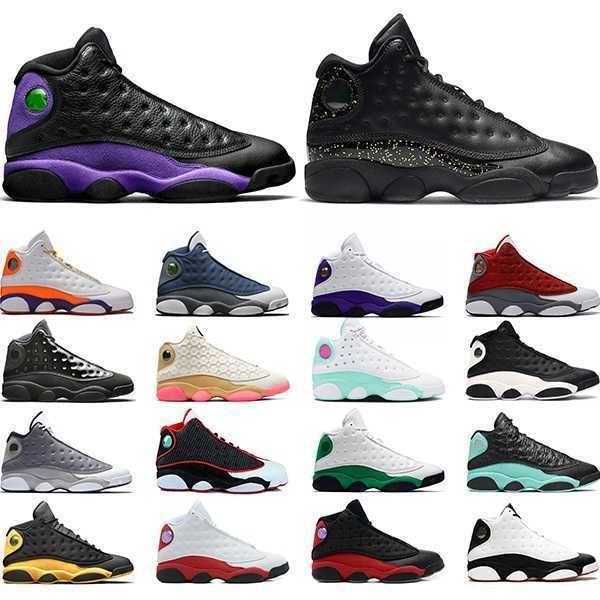 

mens basketball shoes 13 13s gold glitter court purple reverse bred starfish red flint trainers sports sneakers size 40-47