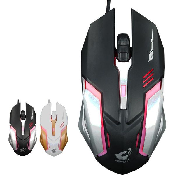 

mice 3200dpi wired gaming mouse professional optical led light mause computer pc usb gamer for /lenovo/asus/