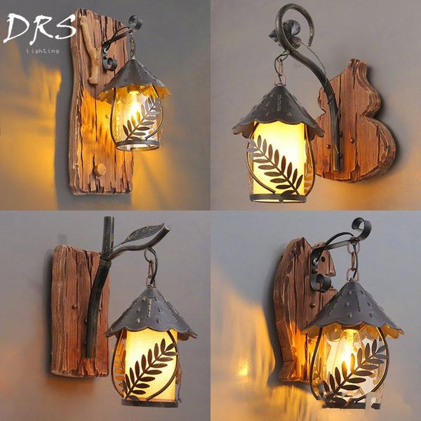 

wall lamp american industrial living room aisle bedroom bedside wooden el bar staircase deco lighting
