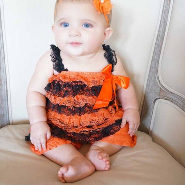 

baby lace onepiece clothes ha climbing halloween sales, White