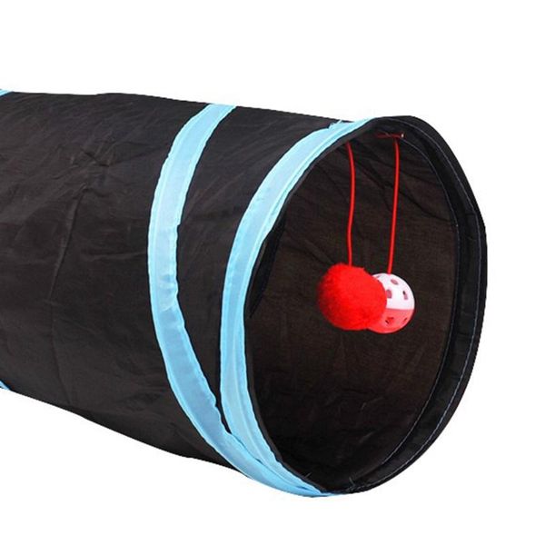

cat toys pet tunnel funny 1/5 holes play tubes balls collapsible crinkle puppy ferrets