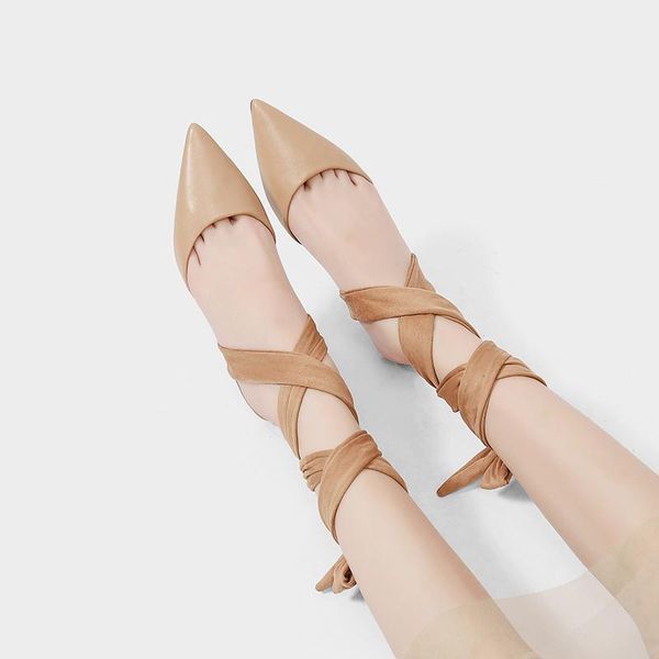 

summer pointed women's flat shoes french online celebrity girls with heel baotou sandals fairy wind fashion slippers, Black