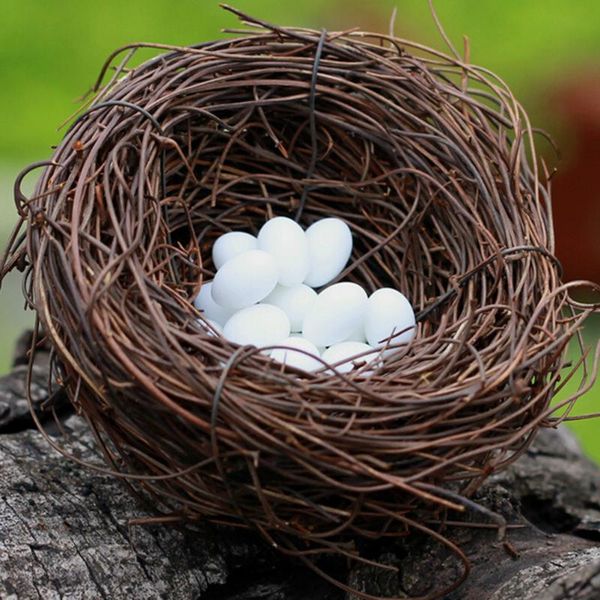 

artificial birds nest simulation eggs model micro fairy garden decoration miniature figurine toys crafts diy accessories decorative objects