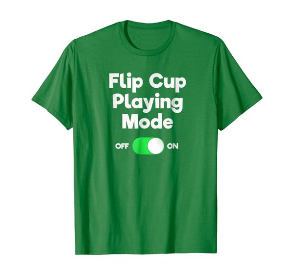 

flip cup game t-shirt gift - funny player mode, White;black