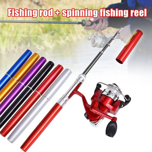 

travel mini portable fishing rod and reel set sea pole kit dog88 boat rods