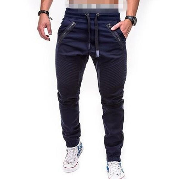 

running pants gym training sports for men fitness jogging casual trousers skinny bottoms joggers workout sweatpants trackpants 4xl, Black;blue