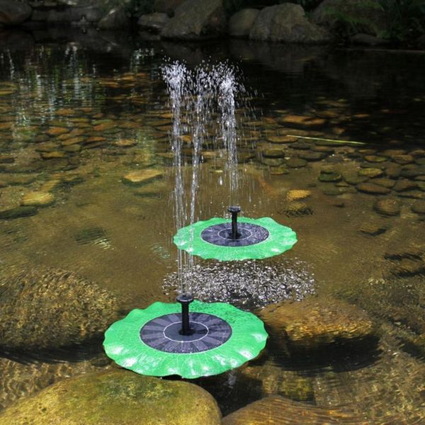 

solar fountain outdoor waterproof garden landscape courtyard lotus leaf floating water pump bird feeder pool decoration decorations