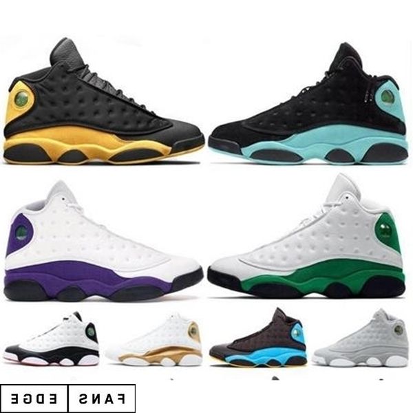 

13 13s mens boots shoes island green black cat court purple classic lucky green men women designer shoes sneaker trainers 5.5-13