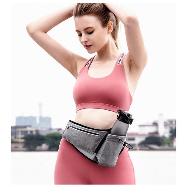 

men women hiking cycling phone pocket storage adjustable strap pouch waist bag fishing running sport waterproof bottle holder bags