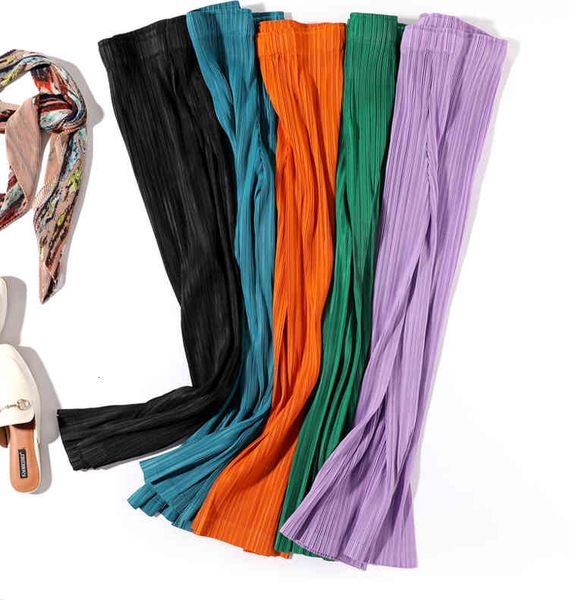 

selling miyake fashion folds sharing trousers stock, Black