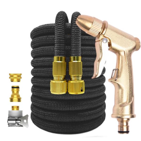 

watering equipments garden water hose expandable double metal connector high pressure pvc reel magic pipes for farm irrigation car wash