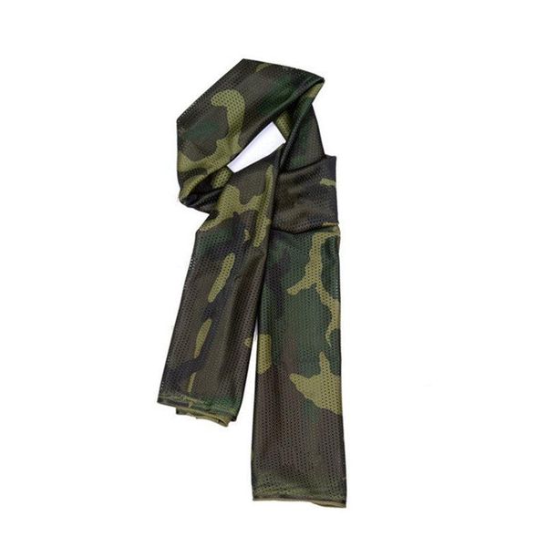 

cycling caps & masks 155*45cm camouflage hiking scarves 75g mesh fabric military outdoor camping scarf multi-function active, Black