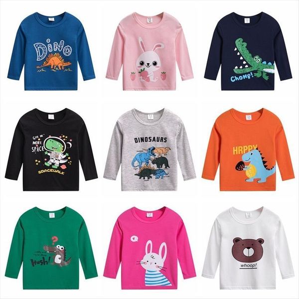 

children clothing baby boy autumn winter clothes girls cute cotton long sleeve t shirt kids cartoon shirts toddler tee, Blue