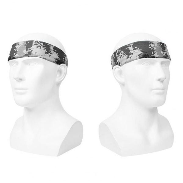 

wrist support lightweight daily camouflage color head band multifunctional hairband non-slip for gym training, Black;red