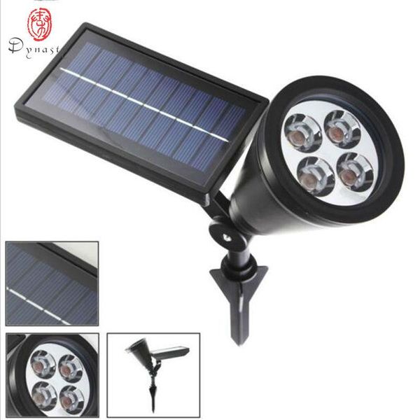 

lawn lamps led solar panel light outdoor spotlight super bright villas courtyard garden black lamp landscape dynasty yy502