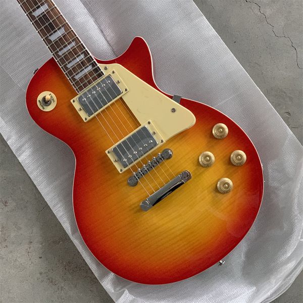 

lp guitar 22 frets electric guitar 6 string sunset color electric musical instrument guitar for adults gift egt264
