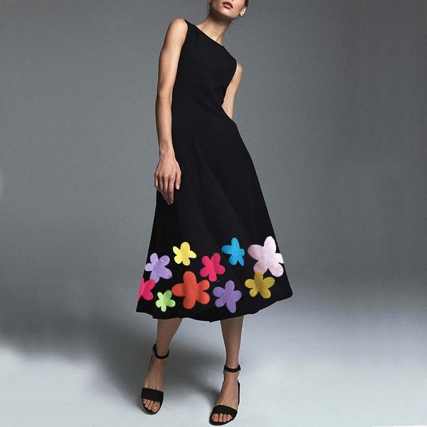 

casual dresses saida de praia women's large size boho beach hippie print long bohemia chic clothes ladies elegant dress vestido, Black;gray