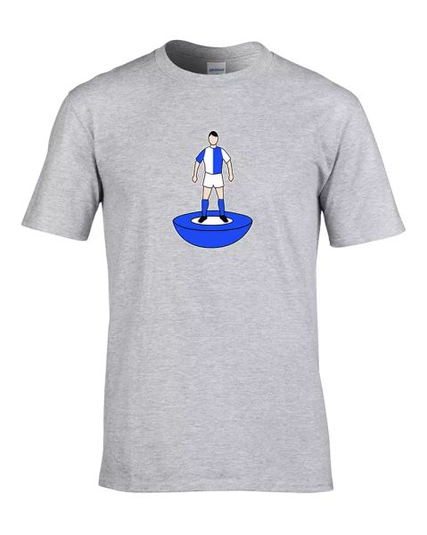 

blackburn- favourite team kit colours men's personalised football fan t-shirt, White;black