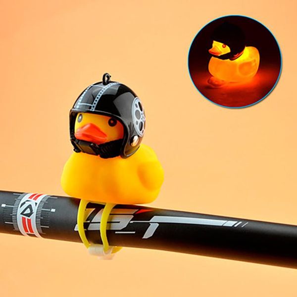

bike horns bicycle duck bell with light broken wind small yellow flash road helmet riding horn
