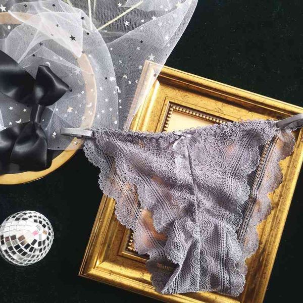 

panties women's adjustable allure low waist briefs thong full lace half buttocks, Black;pink