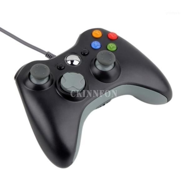 

game controllers & joysticks 10pcs/lot usb wired joypad gamepad black controller for xbox slim 360 joystick official microsoft pc win 7 / 81