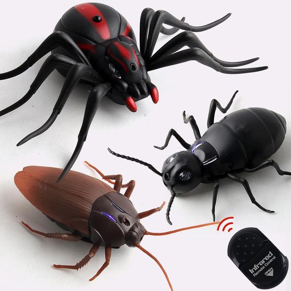 

smart home control infrared rc remote animal insect toy kit halloween for child kids adults cockroach spider ant prank jokes boys pet