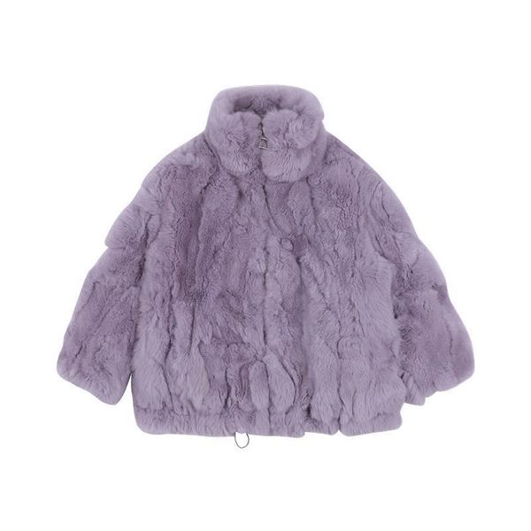

jackets 2021 s winter thickening warm kids baby girls fake fur coat fashion coats elegant overcoat children clothes, Blue;gray