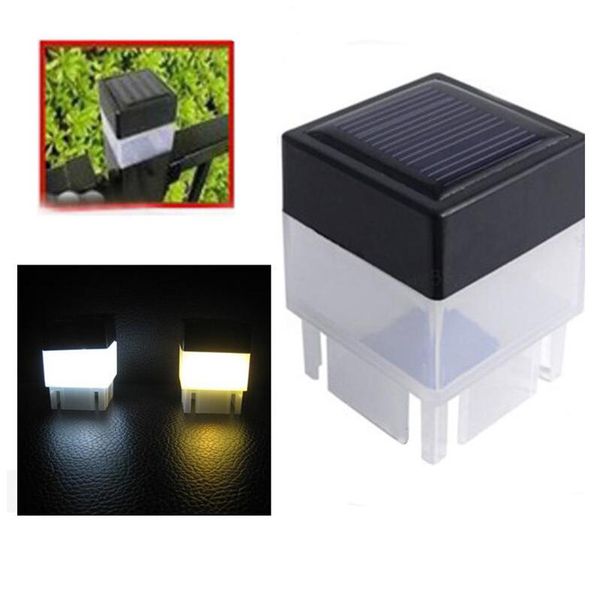 Festa Favor 2x2 Square Post Solar Light Light para Ferro Forjado Esgrima Frontal e Quintais Portão Paisagismo Residencial