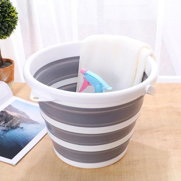 

buckets foldable bucket car wash outdoor fishing round bathroom kitchen