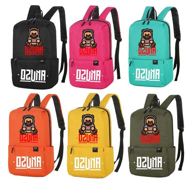 

backpack ozuna print canvas small bag school student