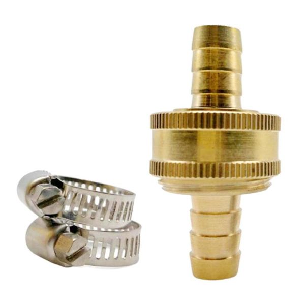 

1/2 inch garden watering brass nozzle adapter hose clamp quick connector tool outdoor indoor tools equipments