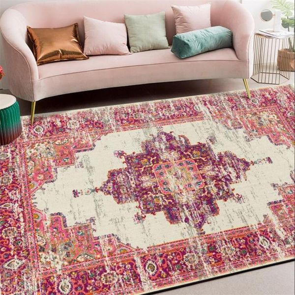 

carpets persian mill white red geometric ethnic style kitchen living room bedroom bedside carpet floor mats