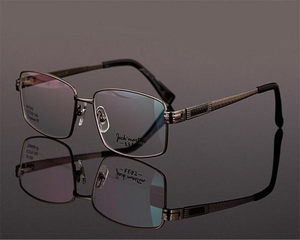 

fashion sunglasses frames eyelook super light business men full rim titanium gold silver optical myopia presbyopia eyewear eyeglasses zm8136, Black
