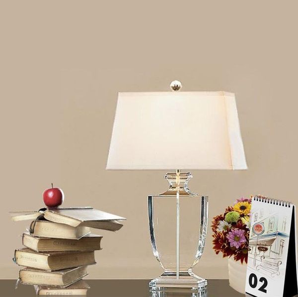 

table lamps modern simple crystal desk lamp european luxury living room bedroom study el decorative