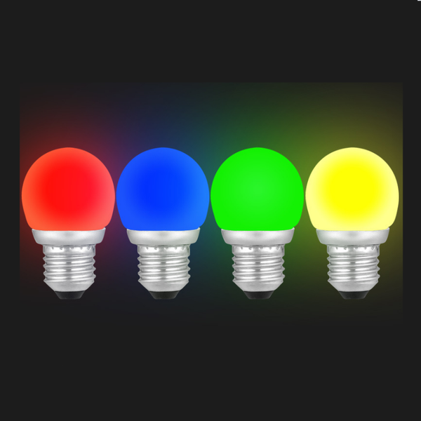 

bulbs color led bulb e27 screw god of wealth red blue small 3w